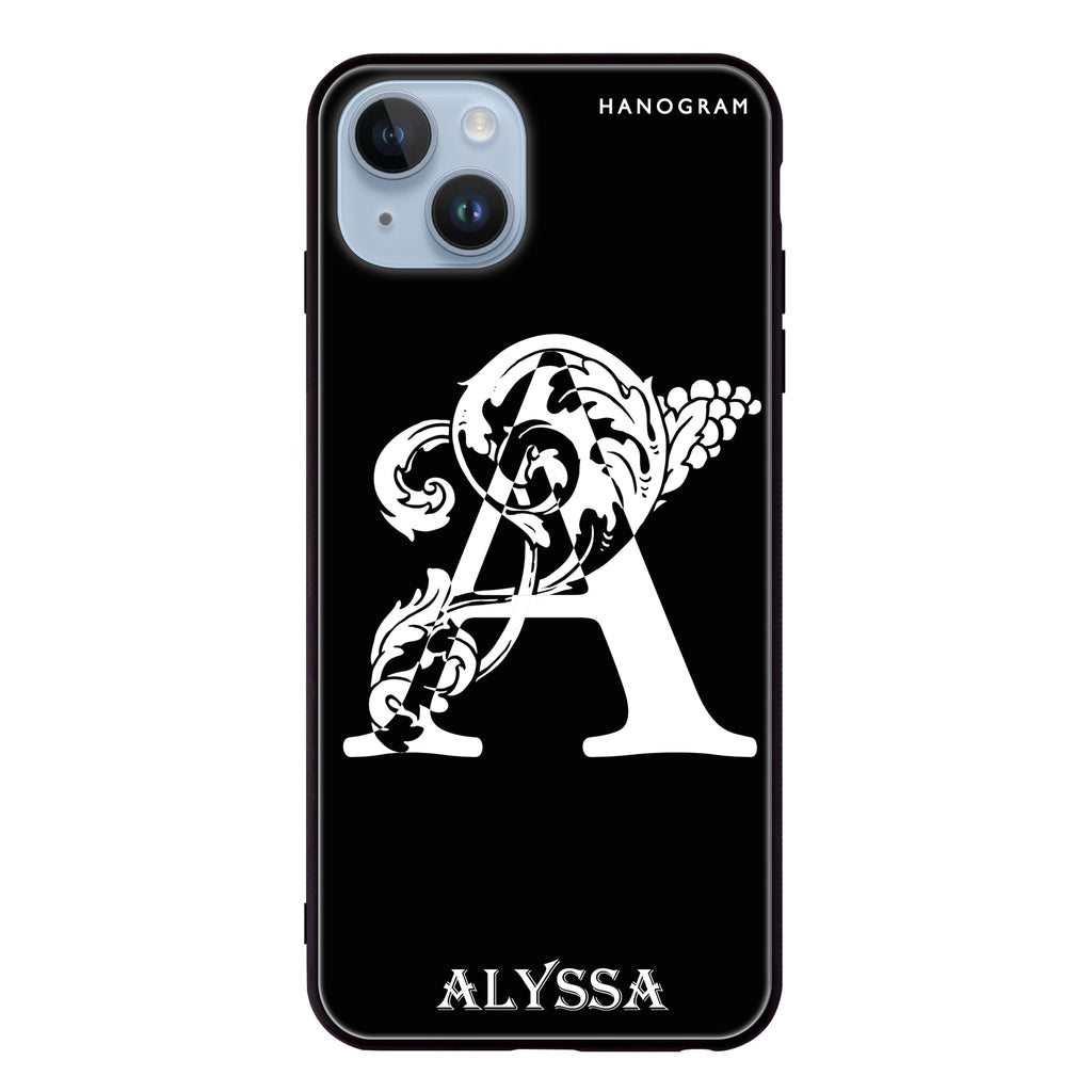 Ornamental Alphabet iPhone 13 Mini 超薄強化玻璃殻