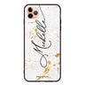 White And Gold Marble iPhone 11 Pro 超薄強化玻璃殻