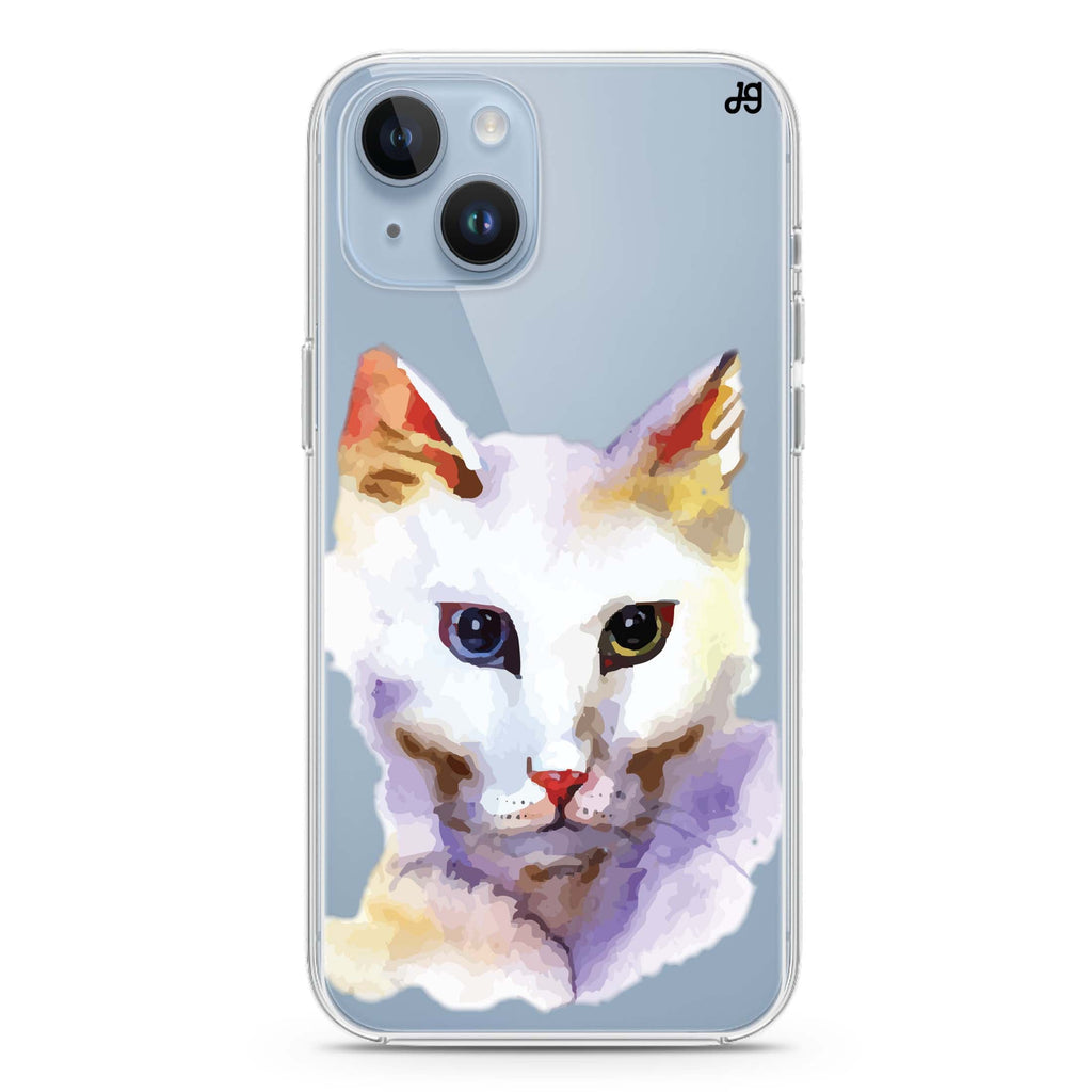 Watercolour Cat iPhone 14 plus 水晶透明保護殼