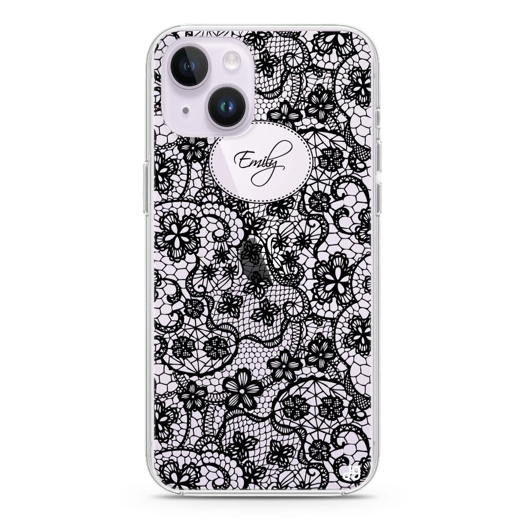 My Floral Lace iPhone 14 plus 水晶透明保護殼