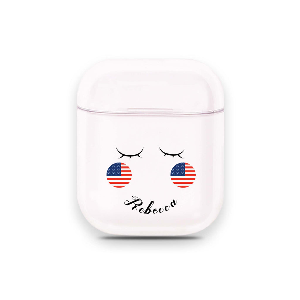 US Face Airpods 透明保護殻
