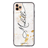 White And Gold Marble iPhone 11 Pro Max 超薄強化玻璃殻