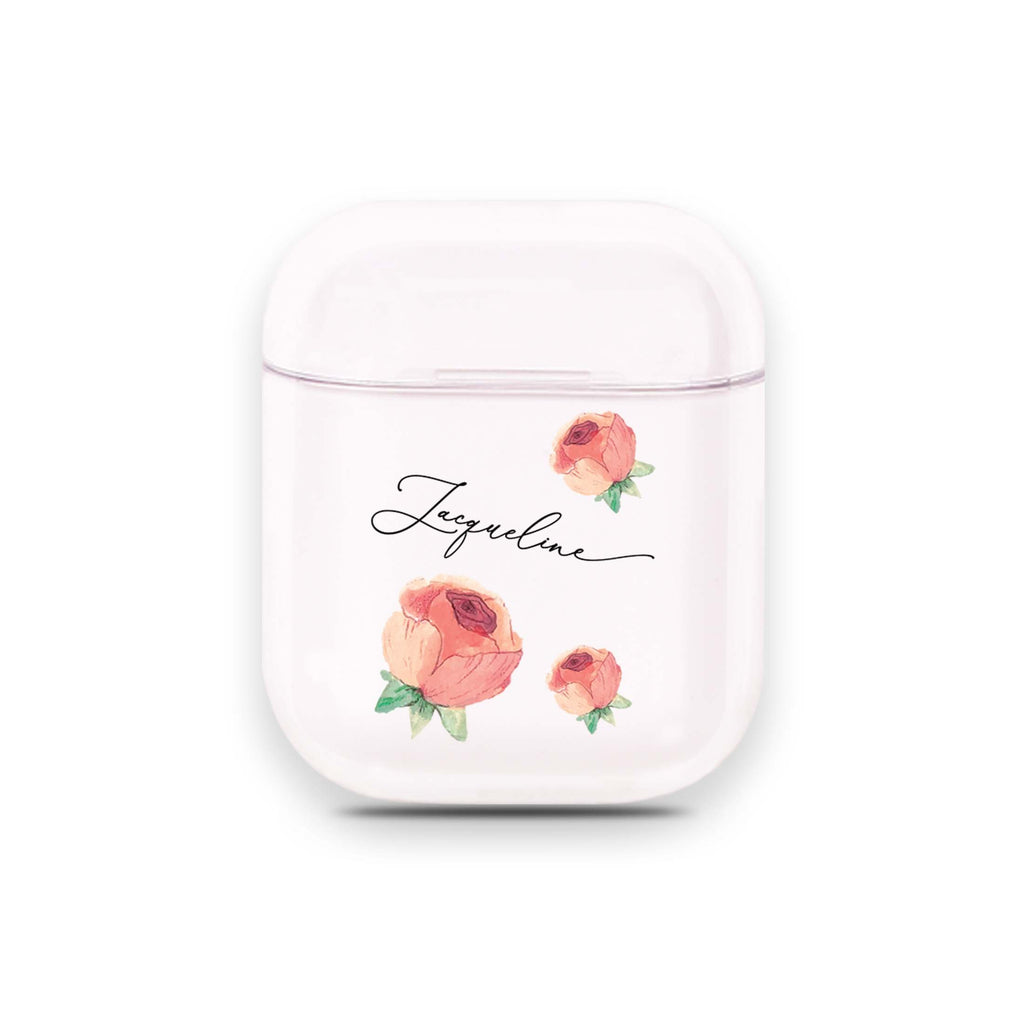 Painterly Floral Airpods 透明保護殻