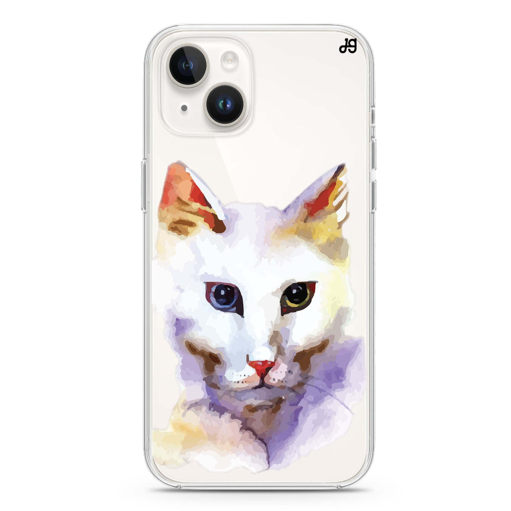 Watercolour Cat iPhone 14 水晶透明保護殼