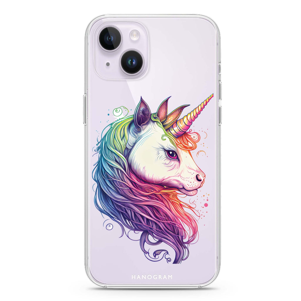 A unicorn iPhone 14 plus 水晶透明保護殼