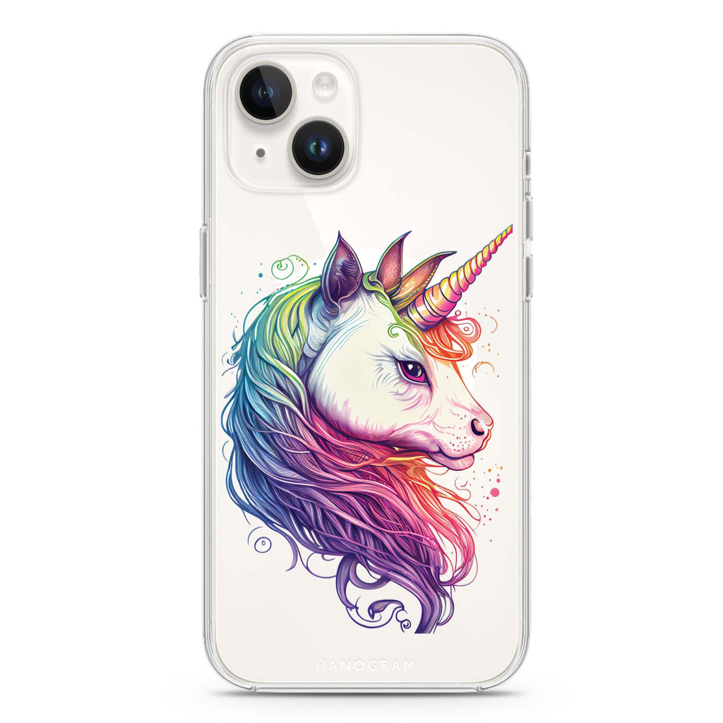 A unicorn iPhone 14 Magsafe 兼容水晶透明保護殼