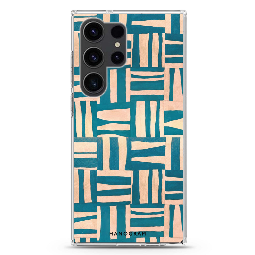 Abstract Paint Pattern Samsung Galaxy Ultra 透明保護殼，適用 S26/S25/S24/S23 Ultra，圖1