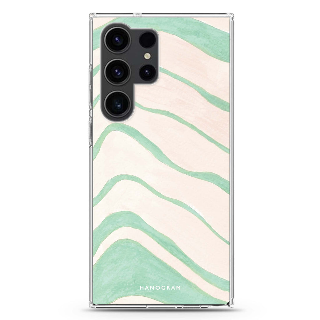 Abstract Paint Pattern Samsung Galaxy Ultra 透明保護殼，適用 S26/S25/S24/S23 Ultra，圖1