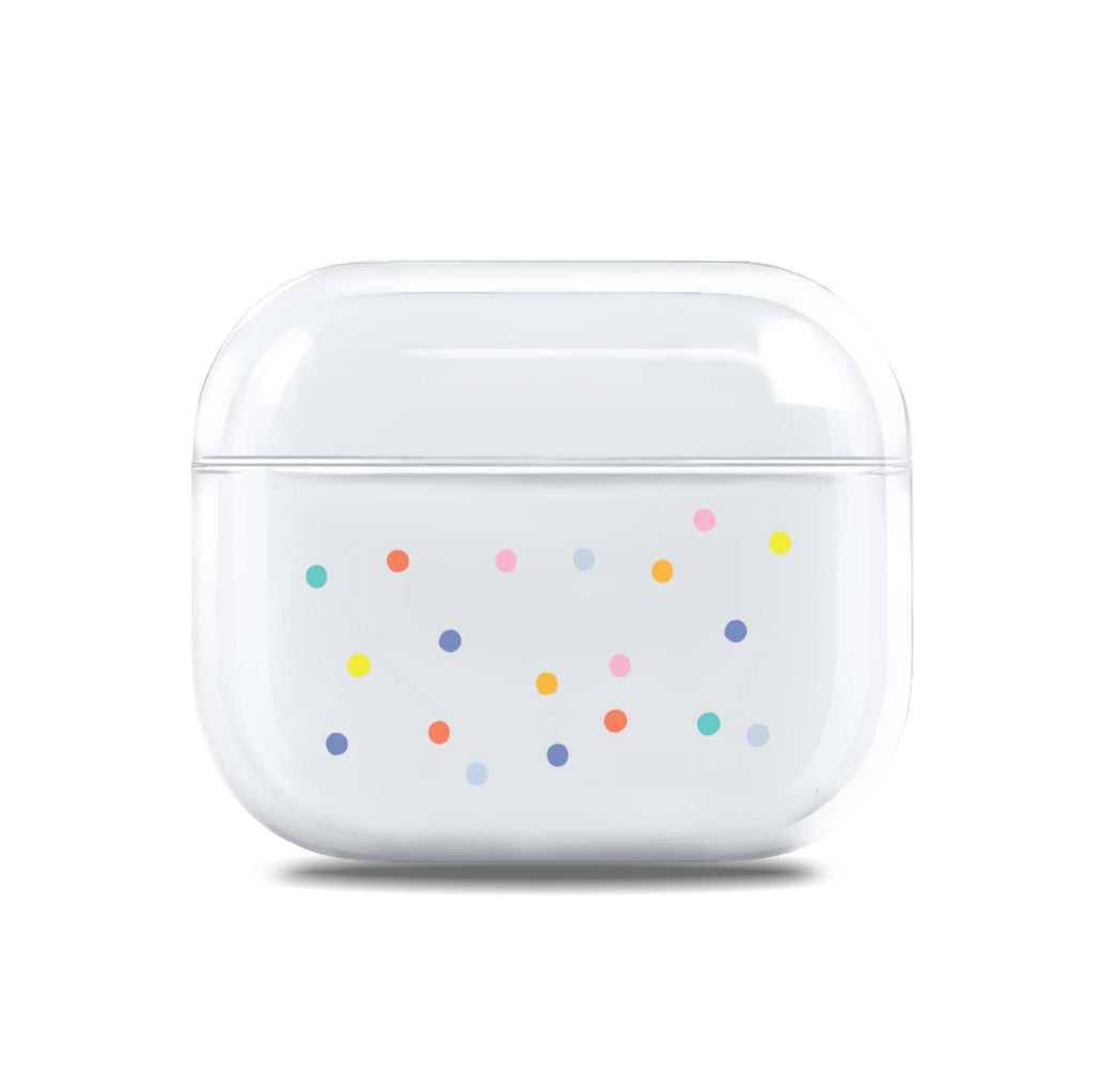 Colourful Dot Pattern AirPods 透明保護殻
