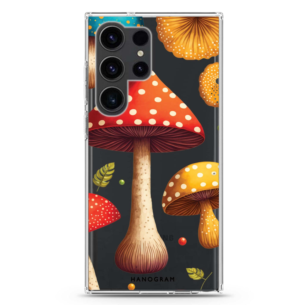 Mushroom time Samsung Galaxy Ultra 透明保護殼，適用 S26/S25/S24/S23 Ultra，圖1