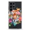 Floral Tiger Samsung Galaxy Ultra 透明保護殼，適用 S26/S25/S24/S23 Ultra，圖1