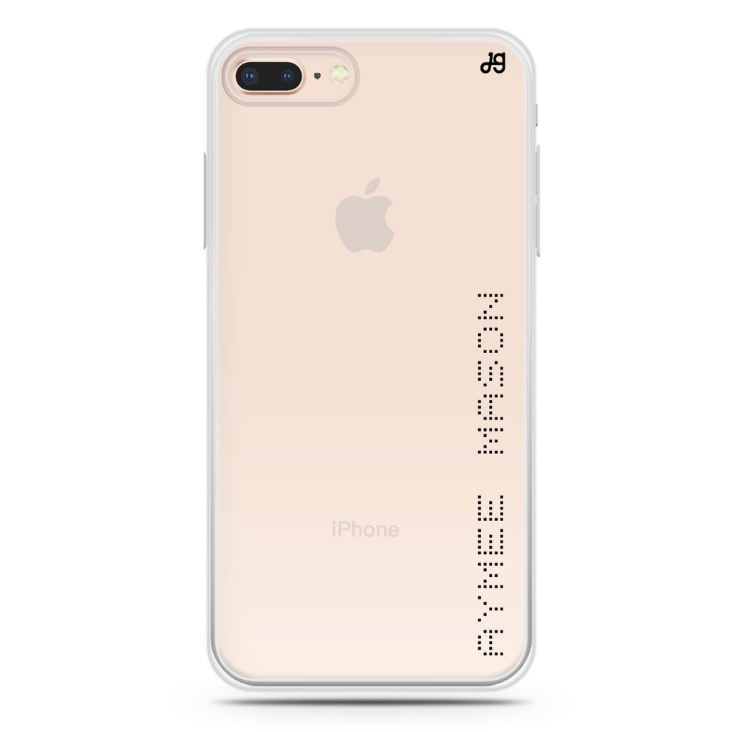 Digital Name iPhone 8 Plus 水晶透明保護殼