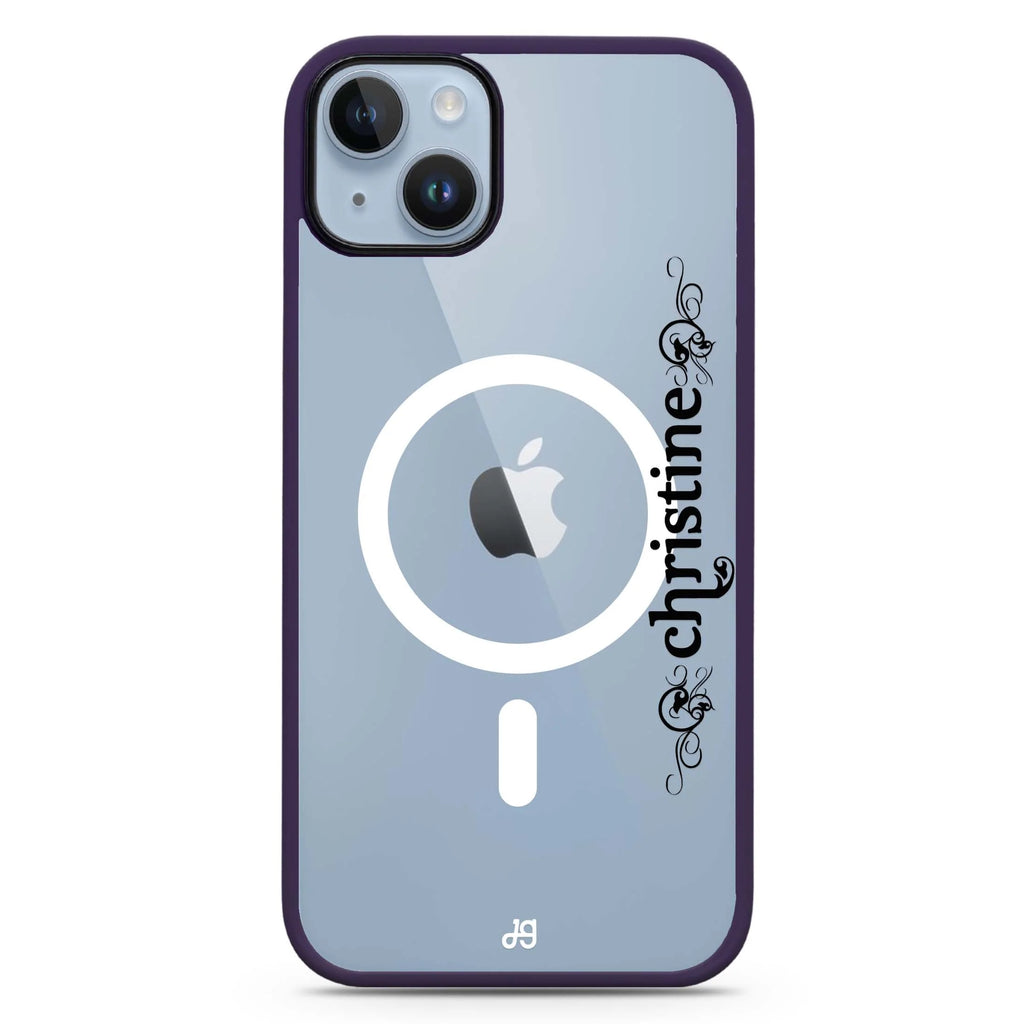 Grand Custom Name iPhone 14 Plus Magsafe 兼容防衝擊保護殼