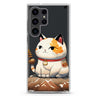A Cute Cat Samsung Galaxy Ultra 透明保護殼，適用 S26/S25/S24/S23 Ultra，圖1