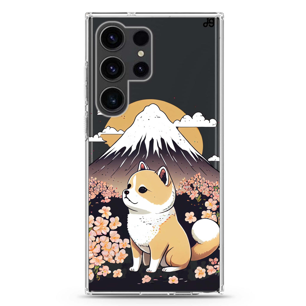 Shiba Inu & Japan Samsung Galaxy Ultra 透明保護殼，適用 S26/S25/S24/S23 Ultra，圖1