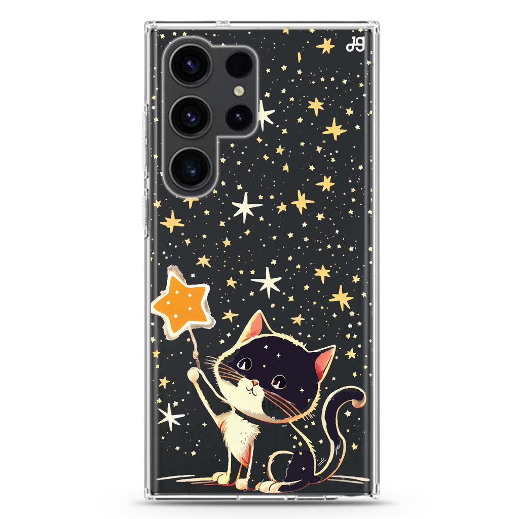 Cat & Star Samsung Galaxy Ultra 透明保護殼，適用 S26/S25/S24/S23 Ultra，圖1