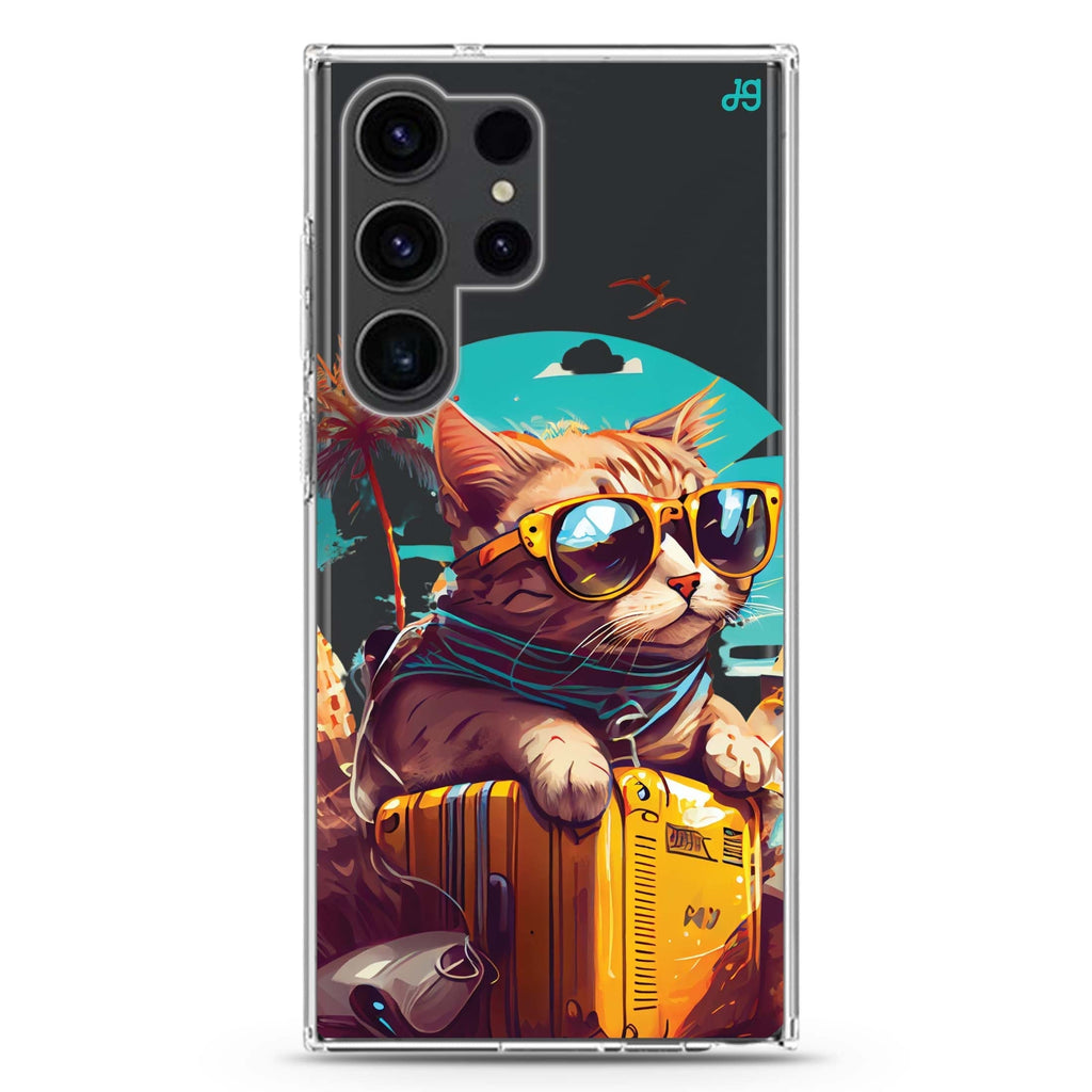 Travel Cat Samsung Galaxy Ultra 透明保護殼，適用 S26/S25/S24/S23 Ultra，圖1