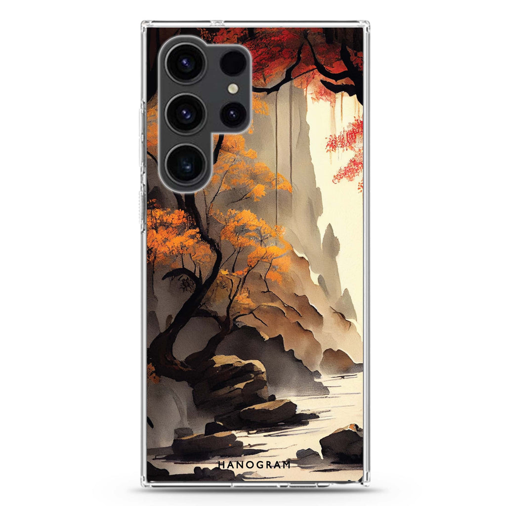 Japanese painting Samsung Galaxy Ultra 透明保護殼，適用 S26/S25/S24/S23 Ultra，圖1