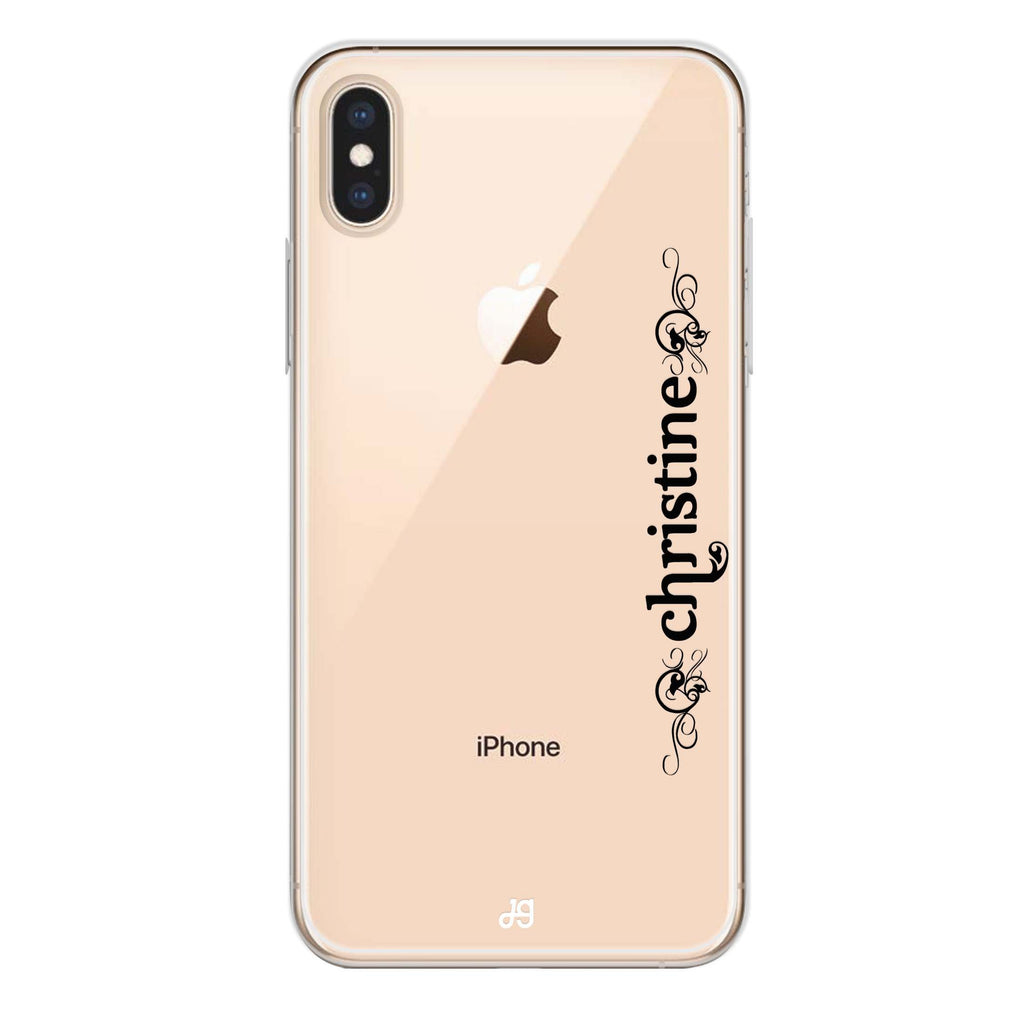 Grand Custom Name iPhone XS 水晶透明保護殼