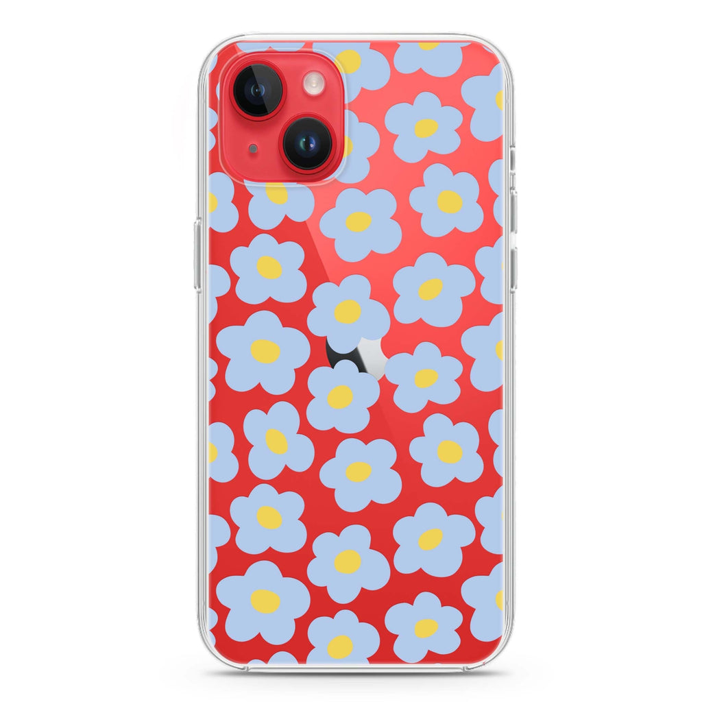 Flowers Pattern iPhone 14 plus 水晶透明保護殼