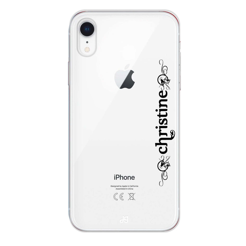 Grand Custom Name iPhone XR 水晶透明保護殼