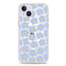 Flowers Pattern iPhone 14 Plus Magsafe 兼容水晶透明保護殼
