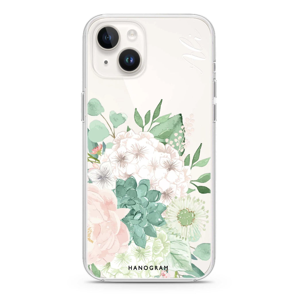 Vintage Flowers iPhone 14 水晶透明保護殼