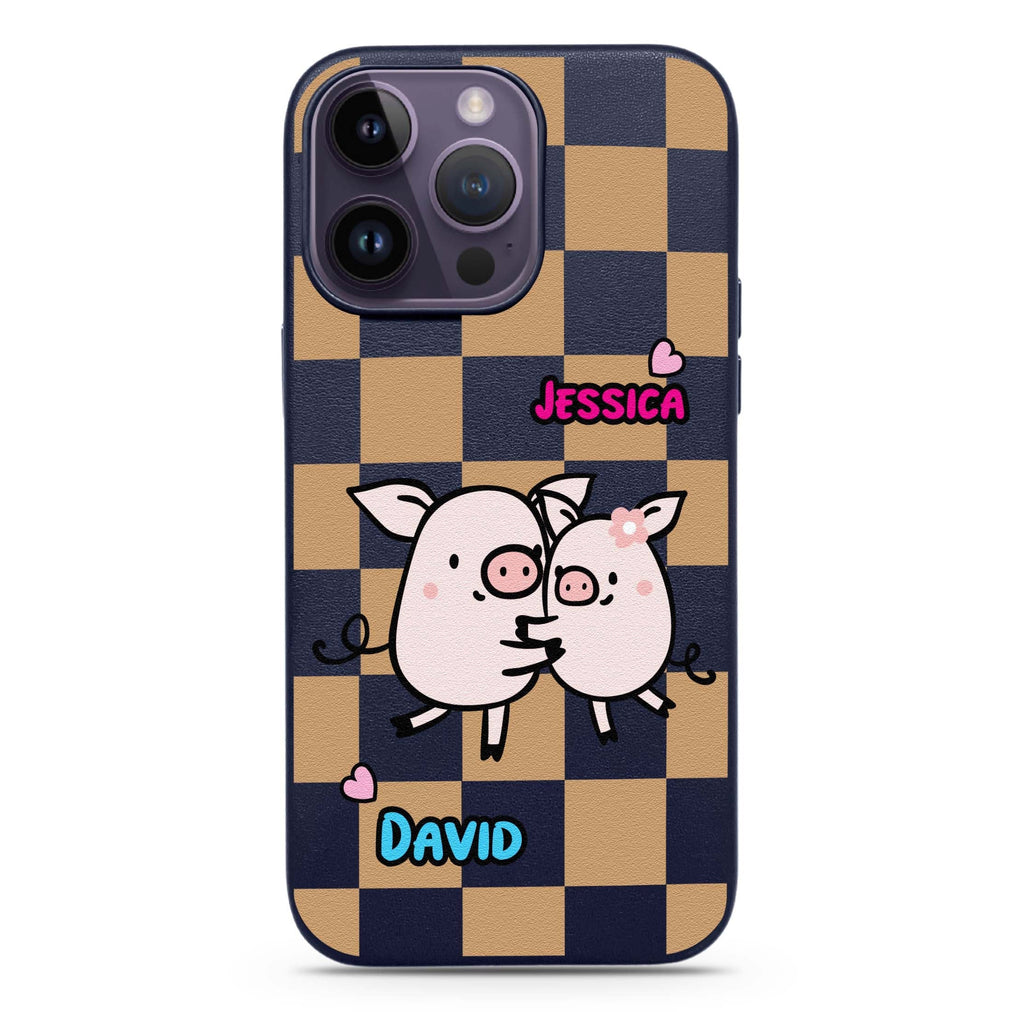 Pig Love Magsafe 兼容皮革保護殼