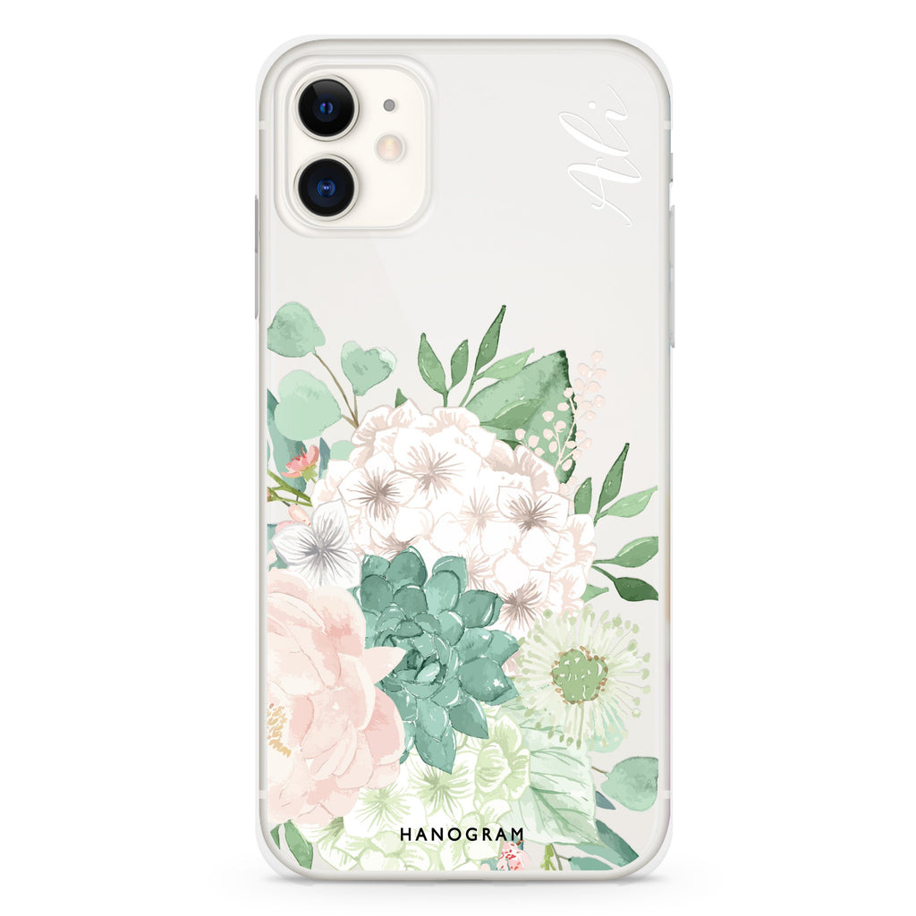 Vintage Flowers iPhone 11 水晶透明保護殼