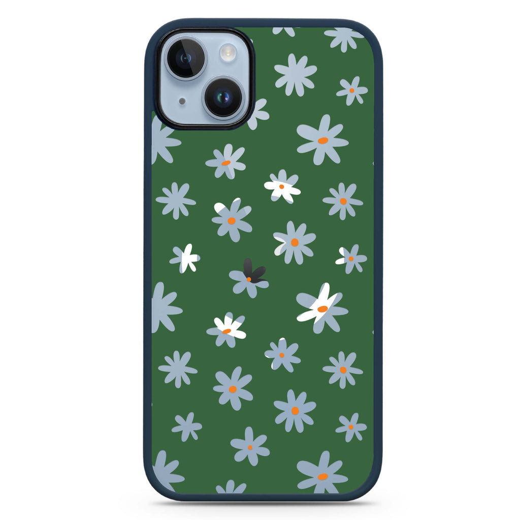 Flowers Pattern iPhone 14 Plus Magsafe 兼容防衝擊保護殼
