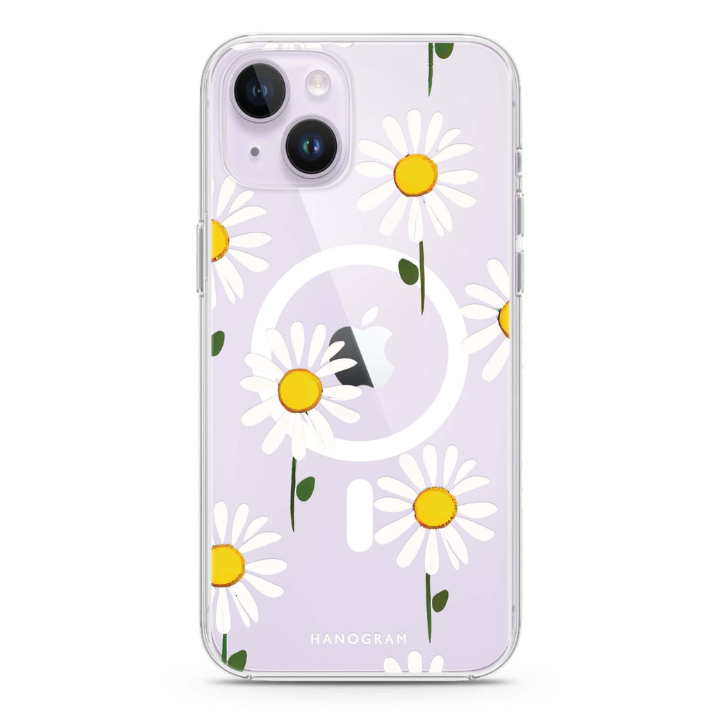 Little Flowers iPhone 14 Magsafe 兼容水晶透明保護殼