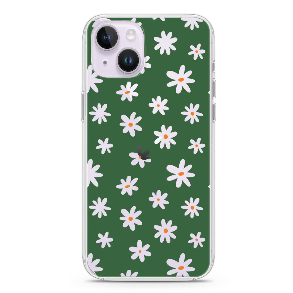 Flowers Pattern iPhone 14 plus 水晶透明保護殼