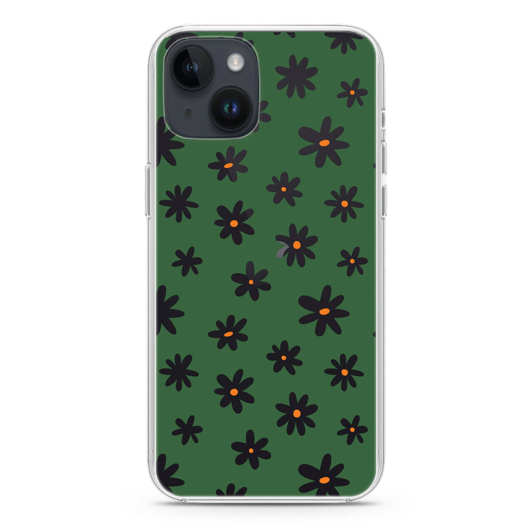 Flowers Pattern iPhone 14 水晶透明保護殼
