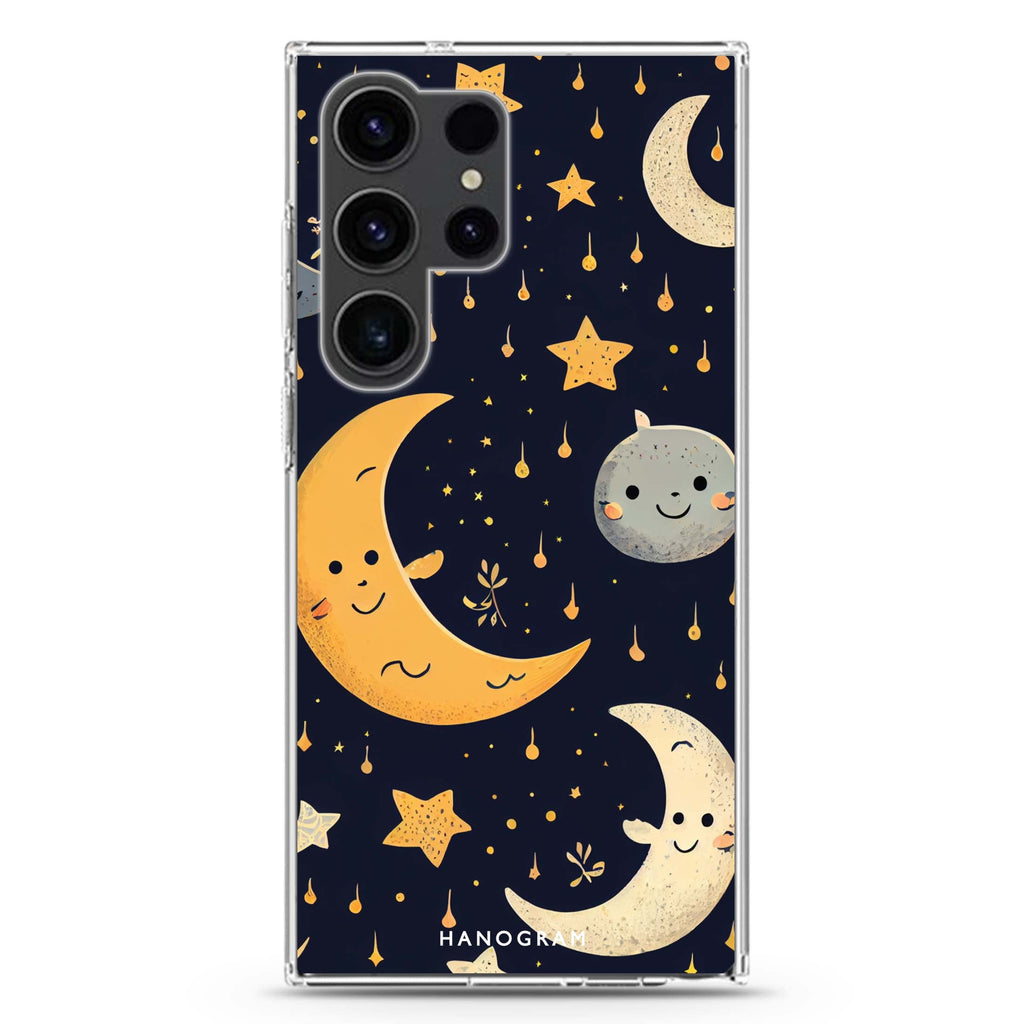 In the Night Samsung Galaxy Ultra 透明保護殼，適用 S26/S25/S24/S23 Ultra，圖1