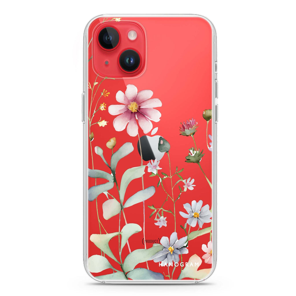 Floral iPhone 14 plus 水晶透明保護殼