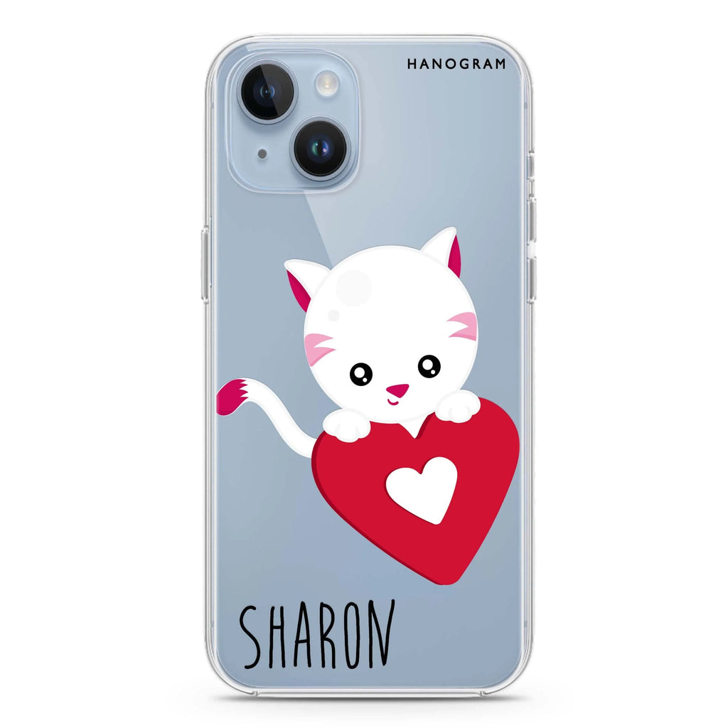 Lovely Cat iPhone 14 水晶透明保護殼