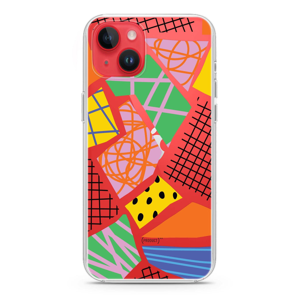 Flowers Pattern iPhone 14 水晶透明保護殼
