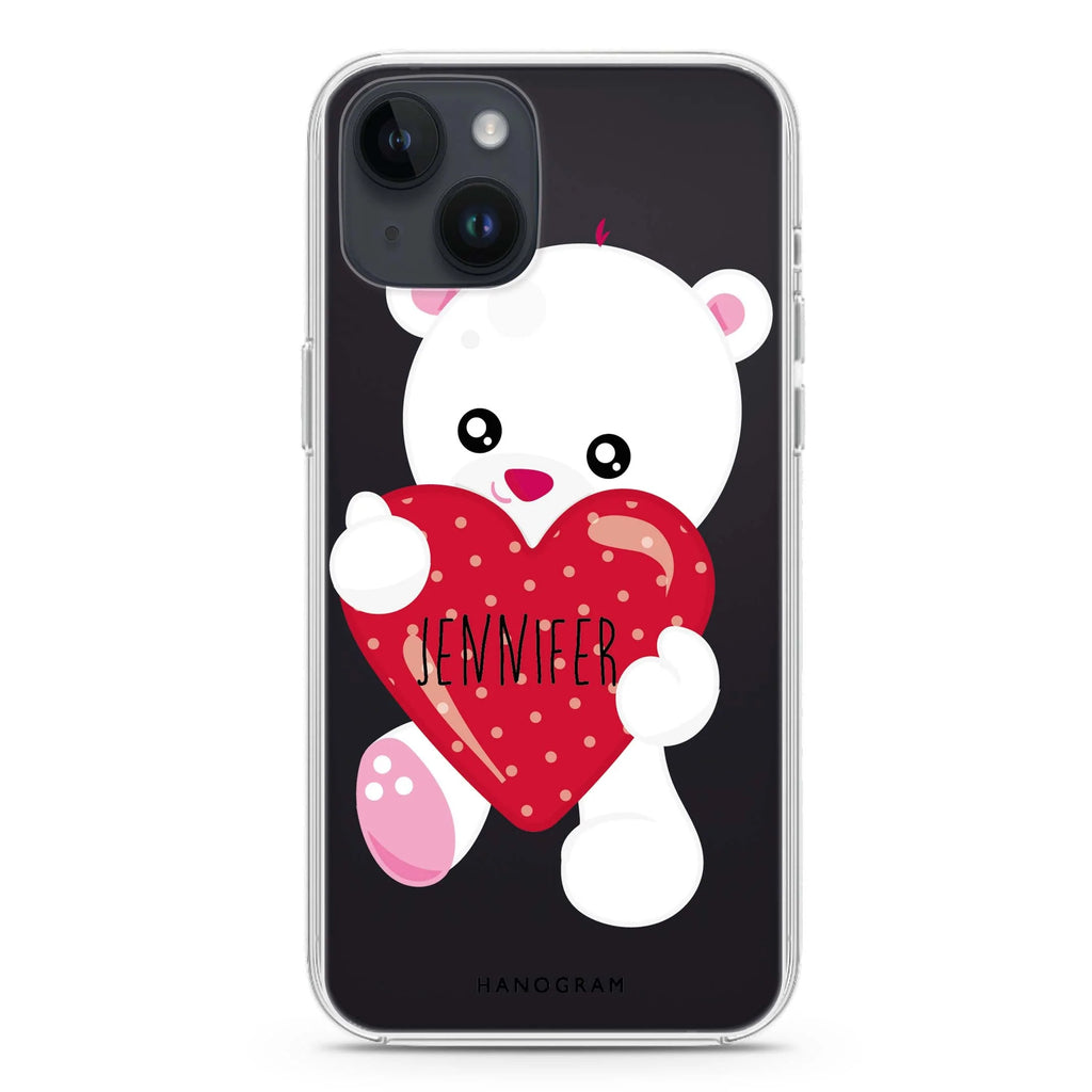 Lovely Bear iPhone 14 plus 水晶透明保護殼