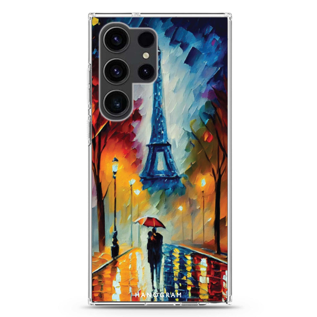 Romantic Paris Samsung Galaxy Ultra 透明保護殼，適用 S26/S25/S24/S23 Ultra，圖1