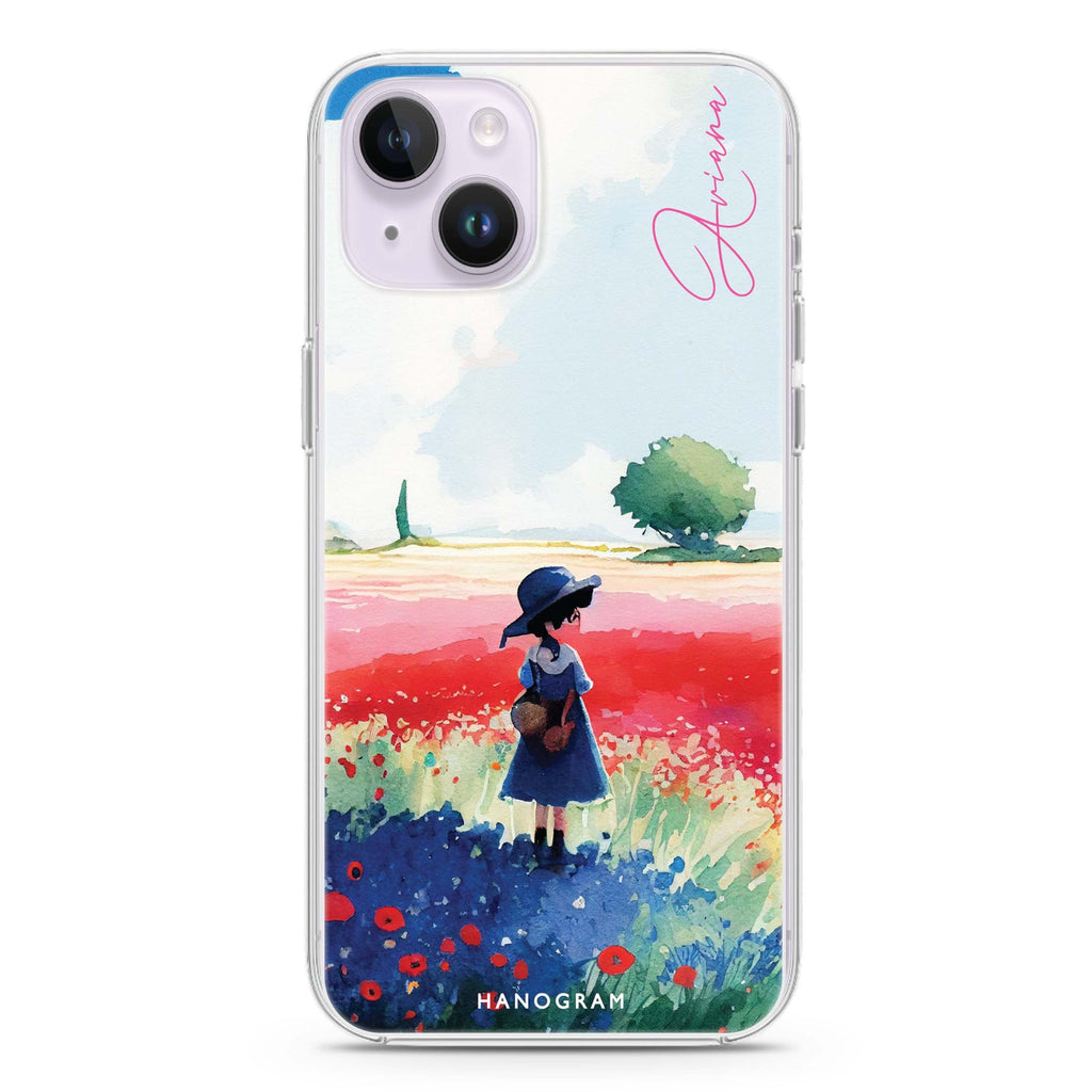 A Little Girl iPhone 14 Magsafe 兼容水晶透明保護殼