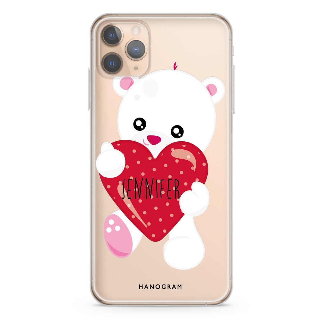 Lovely Bear iPhone 11 Pro Max 水晶透明保護殼