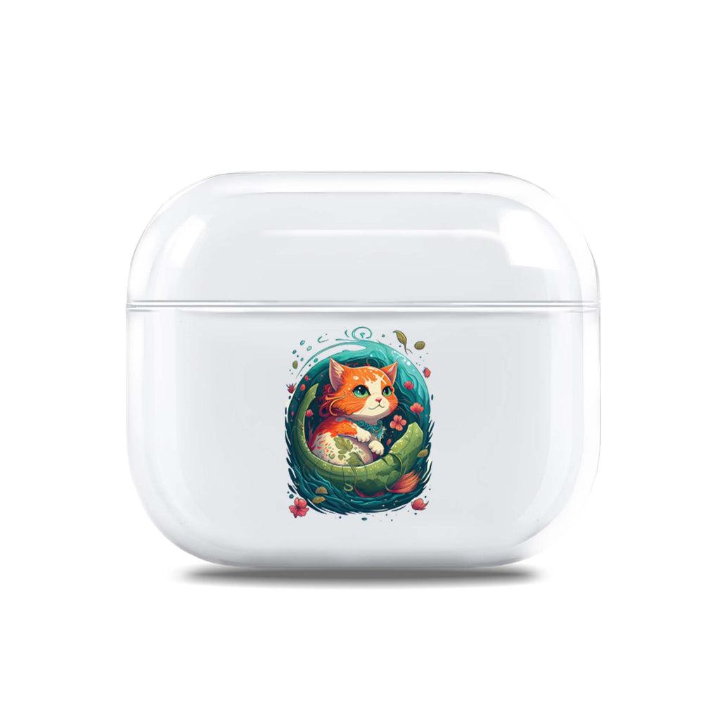 Mermaid Cat AirPods 透明保護殻