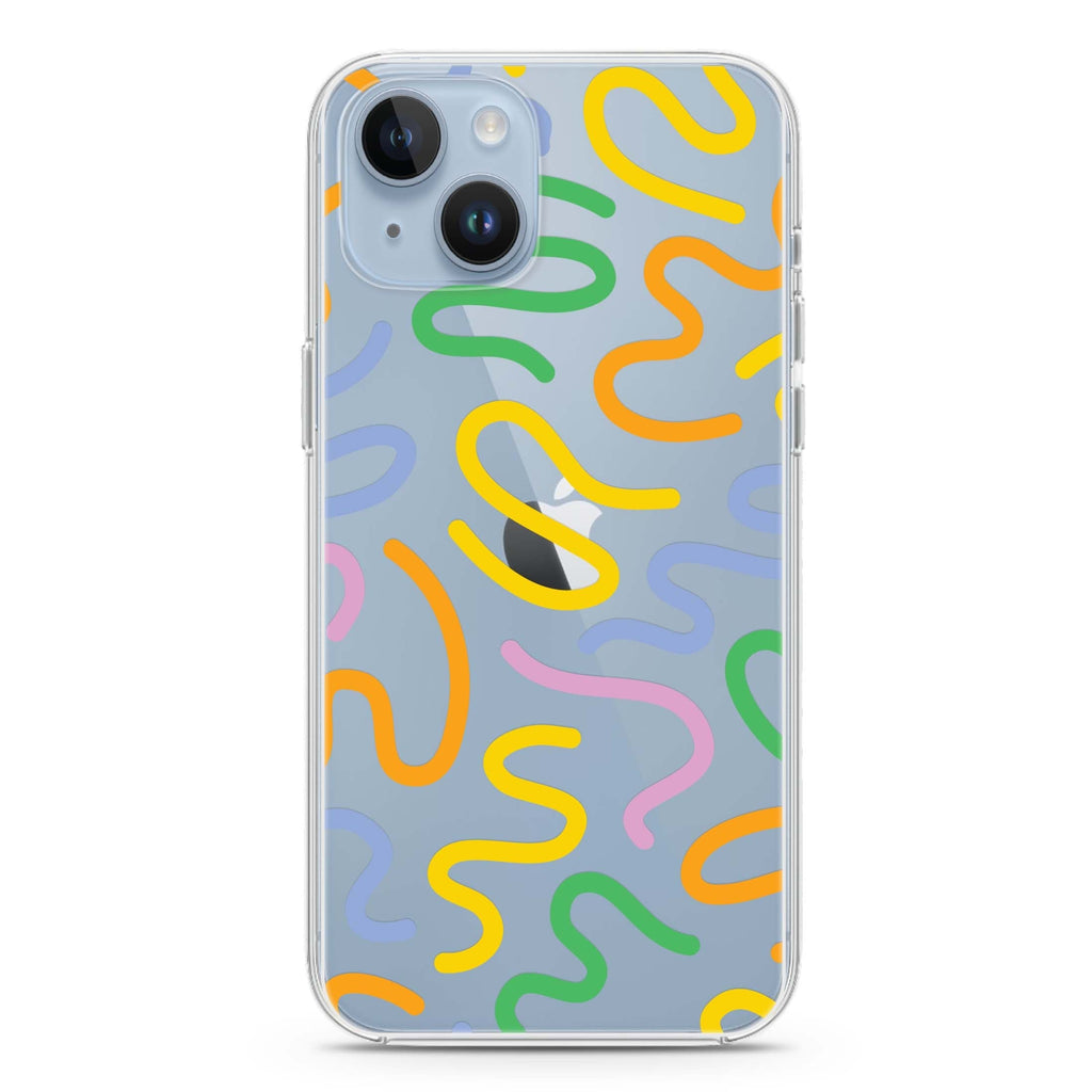 Abstract Doodles iPhone 14 水晶透明保護殼