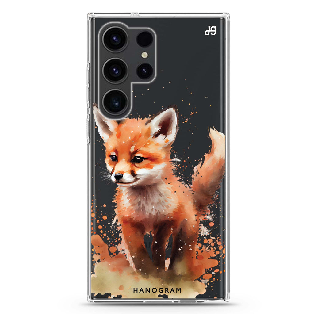 A Fox Samsung Galaxy Ultra 透明保護殼，適用 S26/S25/S24/S23 Ultra，圖1