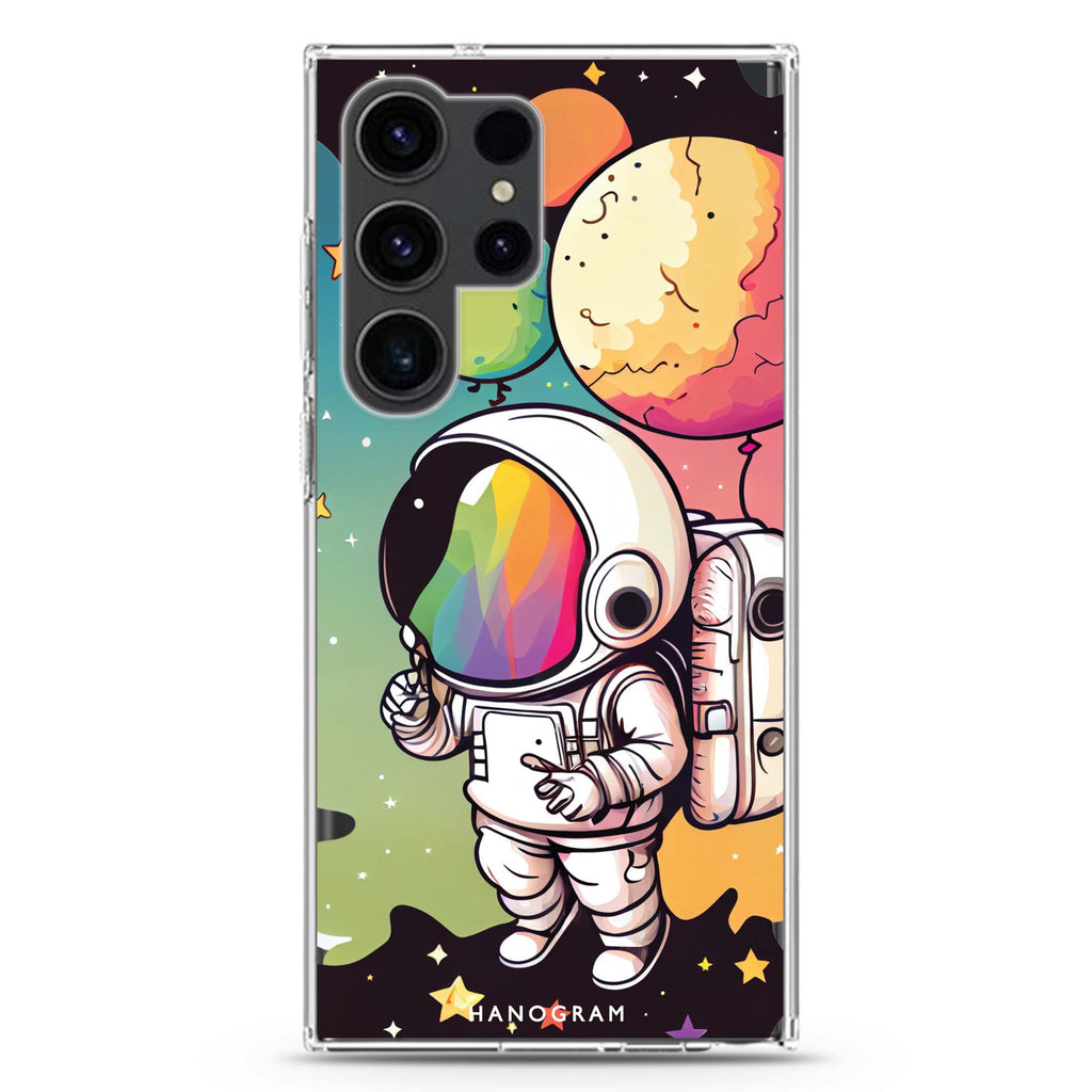 Astronauts Samsung Galaxy Ultra 透明保護殼，適用 S26/S25/S24/S23 Ultra，圖1