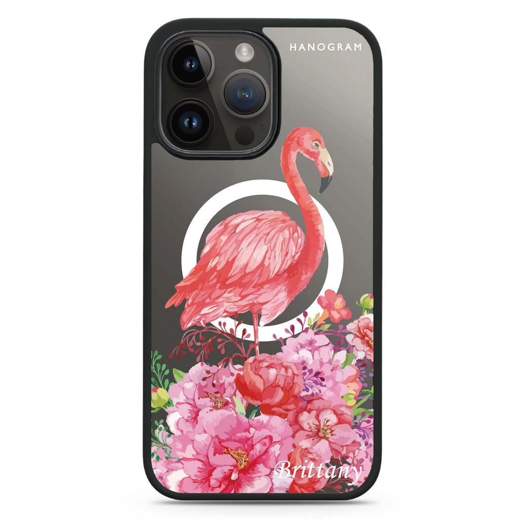 Flamingo & Flower Magsafe 兼容防衝擊保護殼
