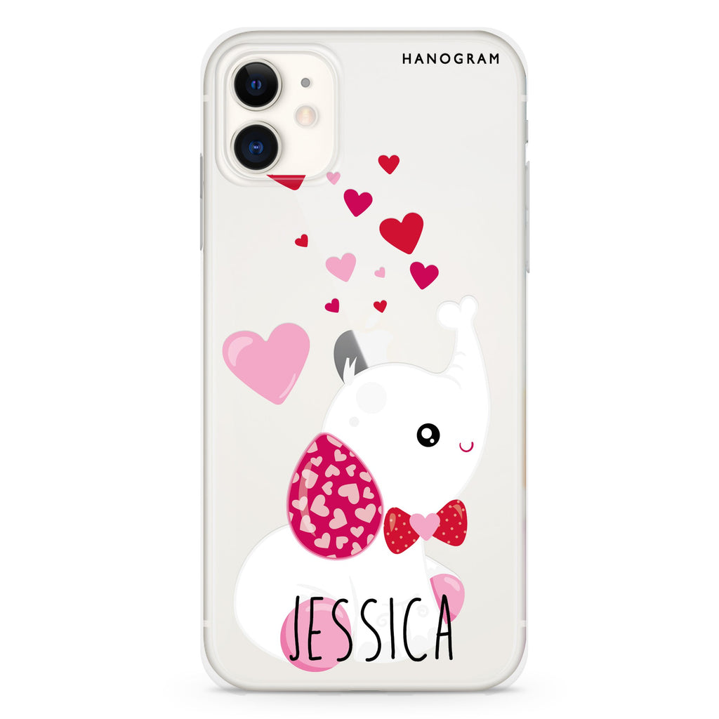 Lovely Elephant iPhone 11 水晶透明保護殼