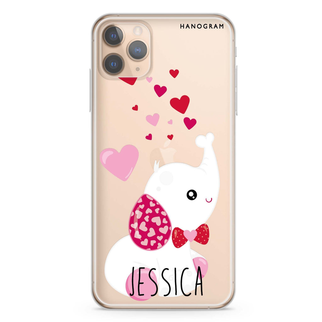 Lovely Elephant iPhone 11 Pro 水晶透明保護殼