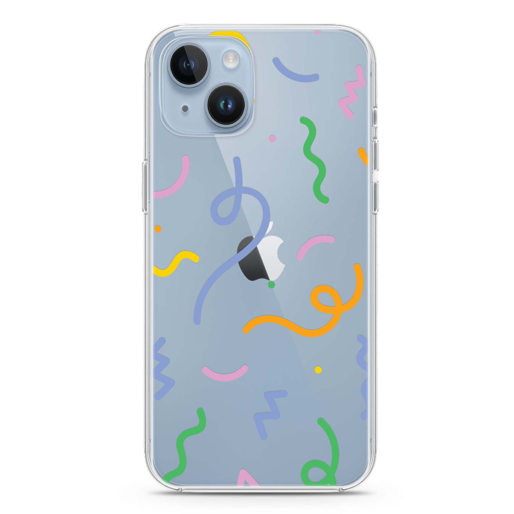 Abstract Doodles iPhone 14 水晶透明保護殼