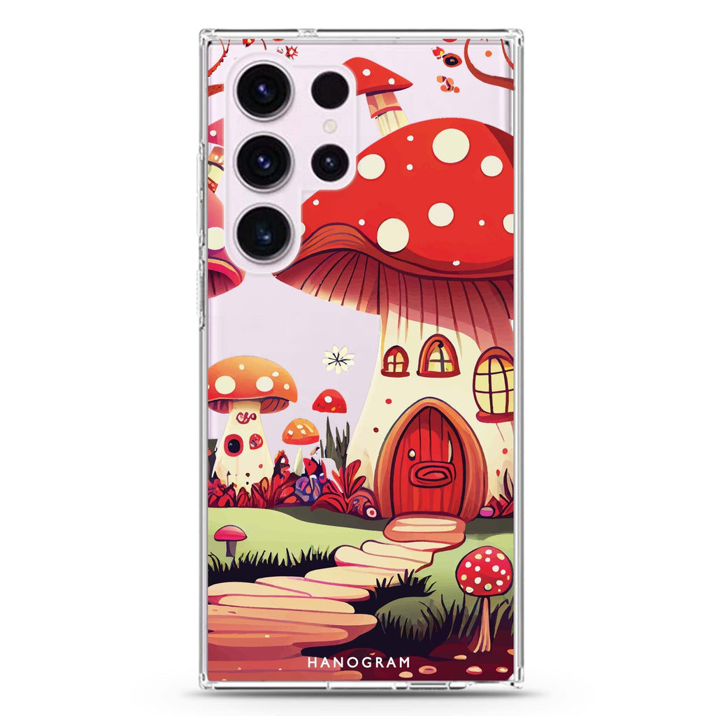 Mushroom Art Samsung Galaxy S22 Ultra 水晶透明保護殼